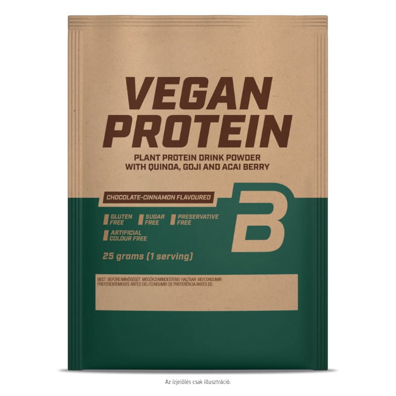 BioTech USA Vegan Protein mogyoró - 10x25g 1 BioTech USA Vegan Protein mogyoró - 10x25g