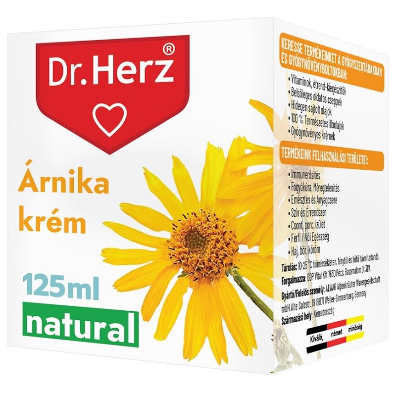 Dr. Herz Árnika krém - 125 ml 1 Dr. Herz Árnika krém - 125 ml