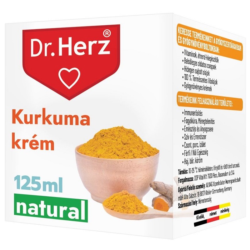 Dr. Herz Kurkuma krém - 125ml 1 Dr. Herz Kurkuma krém - 125ml