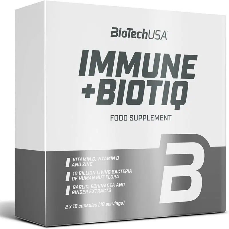 BioTech USA Immune + Biotiq kapszula - 18+18db 1 BioTech USA Immune + Biotiq kapszula - 18+18db