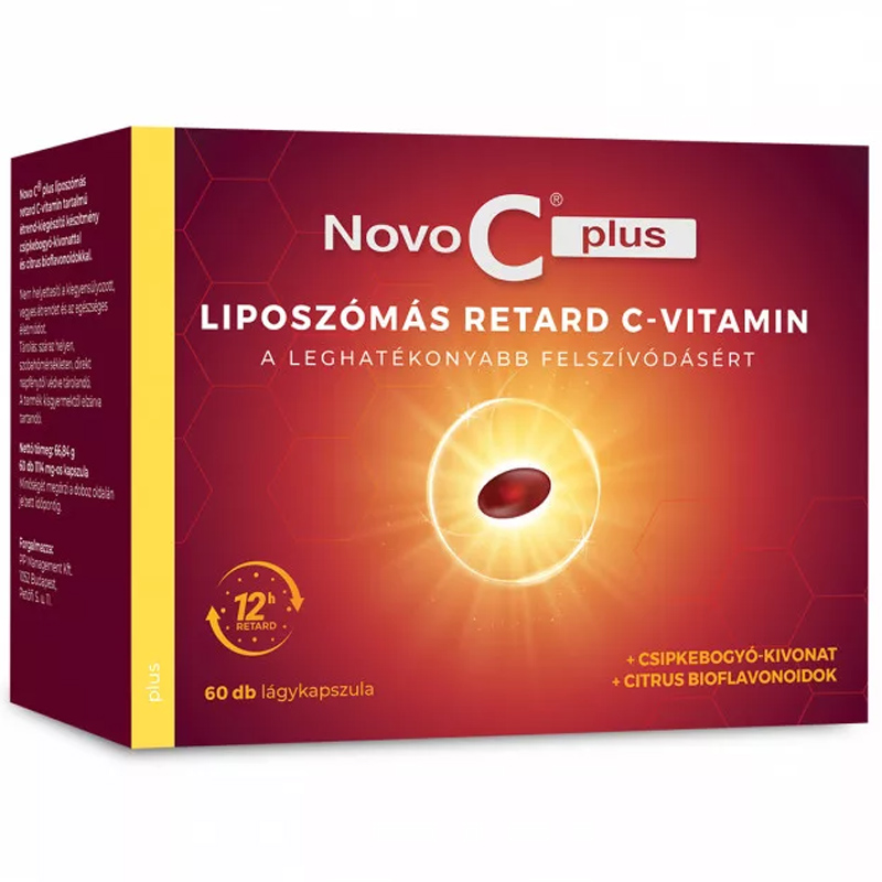 Novo C Plus liposzómális C-vitamin RETARD kapszula - 60db 1 Novo C Plus liposzómális C-vitamin RETARD kapszula - 60db