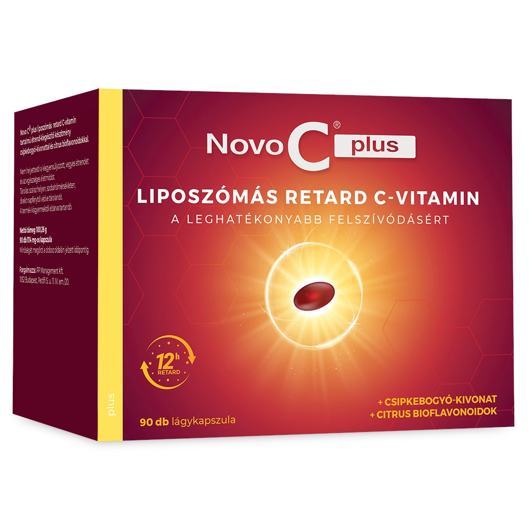 Novo C Plus liposzómális C-vitamin RETARD kapszula - 90db 1 Novo C Plus liposzómás C-vitamin kapszula - 90db