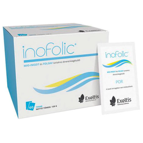 Inofolic inozitot és folsavat tartalmazó por - 60 tasak 1 Inofolic inozitot és folsavat tartalmazó por - 60 tasak