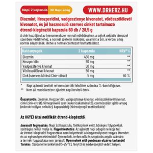 Dr. Herz Diosmin Hesperidin kapszula - 60db 3 Dr. Herz Diosmin Hesperidin kapszula - 60db - Image 2