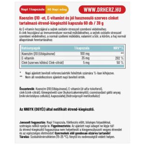 Dr. Herz Koenzim Q10 Ubiquinone 100mg kapszula - 60db - Image 2