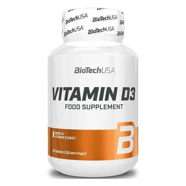 BioTech USA D3-vitamin 2000NE tabletta - 120db 1 BioTech USA D3-vitamin 2000NE tabletta - 120db