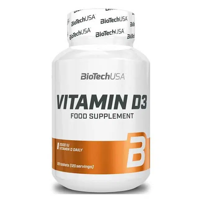 BioTech USA D3-vitamin 2000NE tabletta - 120db 1 BioTech USA D3-vitamin 2000NE tabletta - 120db