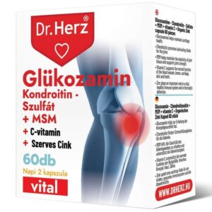 Dr. Herz Glükozamin+Kondroitin-szulfát+MSM kapszula - 60db