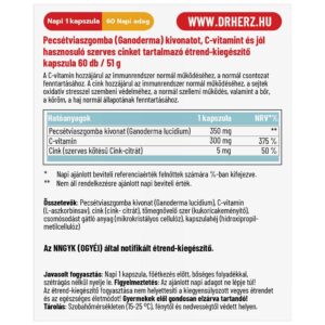 Dr. Herz Reishi Pecsétviaszgomba (Ganoderma) 350 mg kapszula - 60db - Image 2