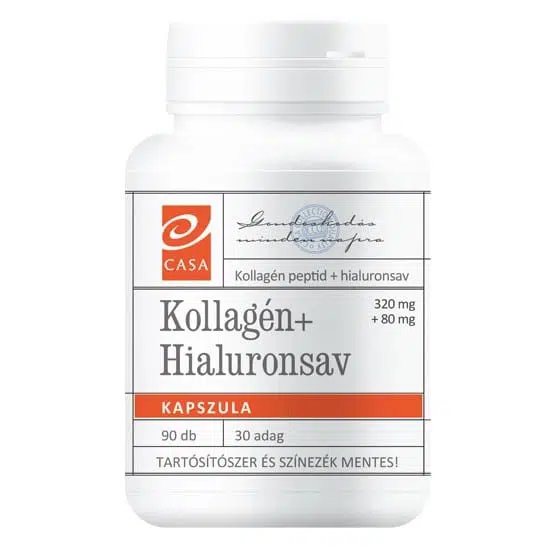 Casa Hialuronsav + Kollagén (marha) kapszula - 90db 1 Casa Hialuronsav + Kollagén (marha) kapszula - 90db