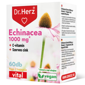 Dr. Herz Echinacea 500 mg+C-vitamin+Szerves Cink kapszula - 60db