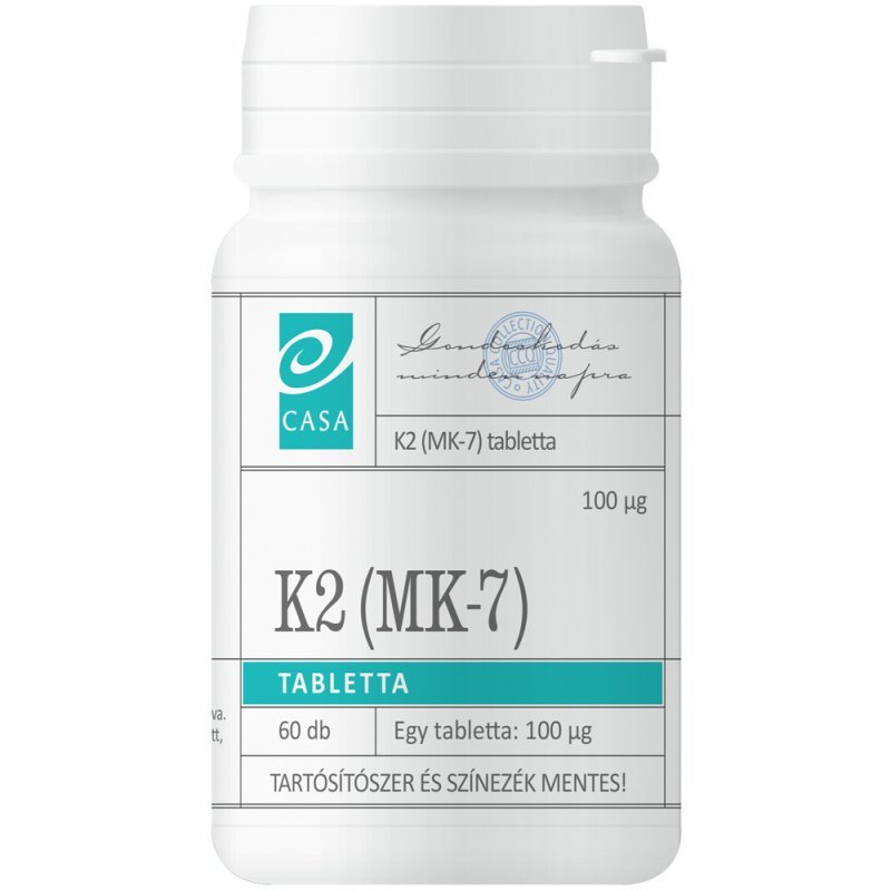Casa K2-vitamin (Menaquinone-7) tabletta - 60db 1 Casa K2-vitamin (Menaquinone-7) tabletta - 60db