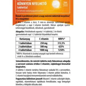 BioCo Mini C-vitamin tabletta - 120db 3 BioCo Mini C-vitamin tabletta - 120db - Image 2