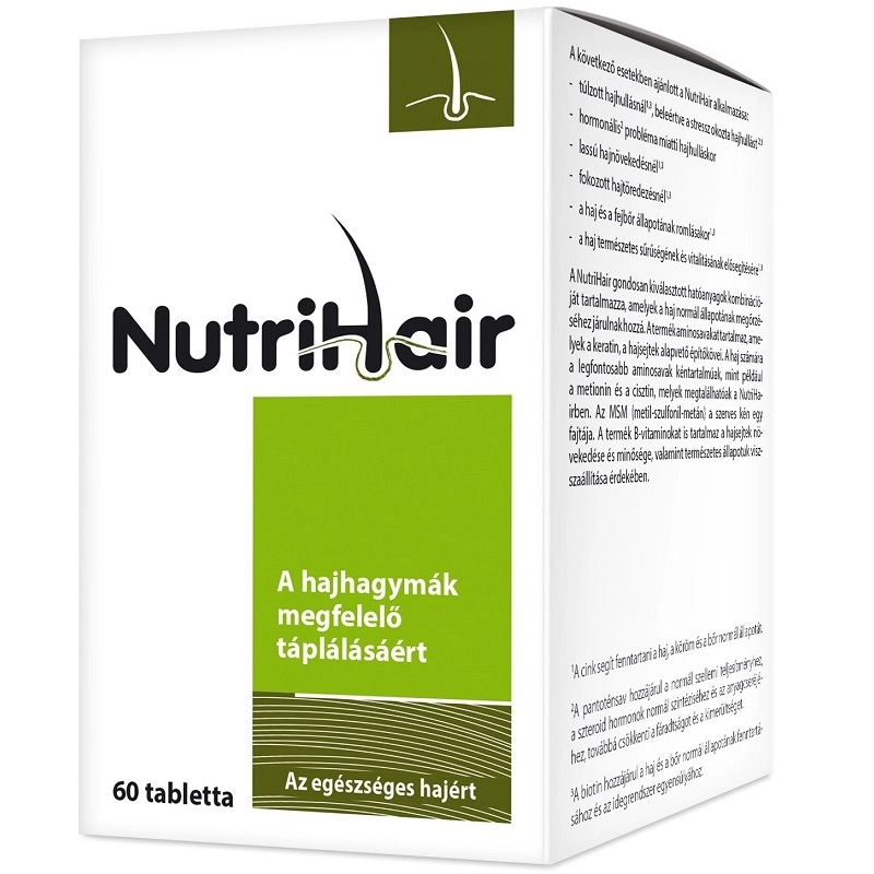 Nutrihair filmtabletta - Az egészséges hajért - 60db 1 Nutrihair filmtabletta - Az egészséges hajért