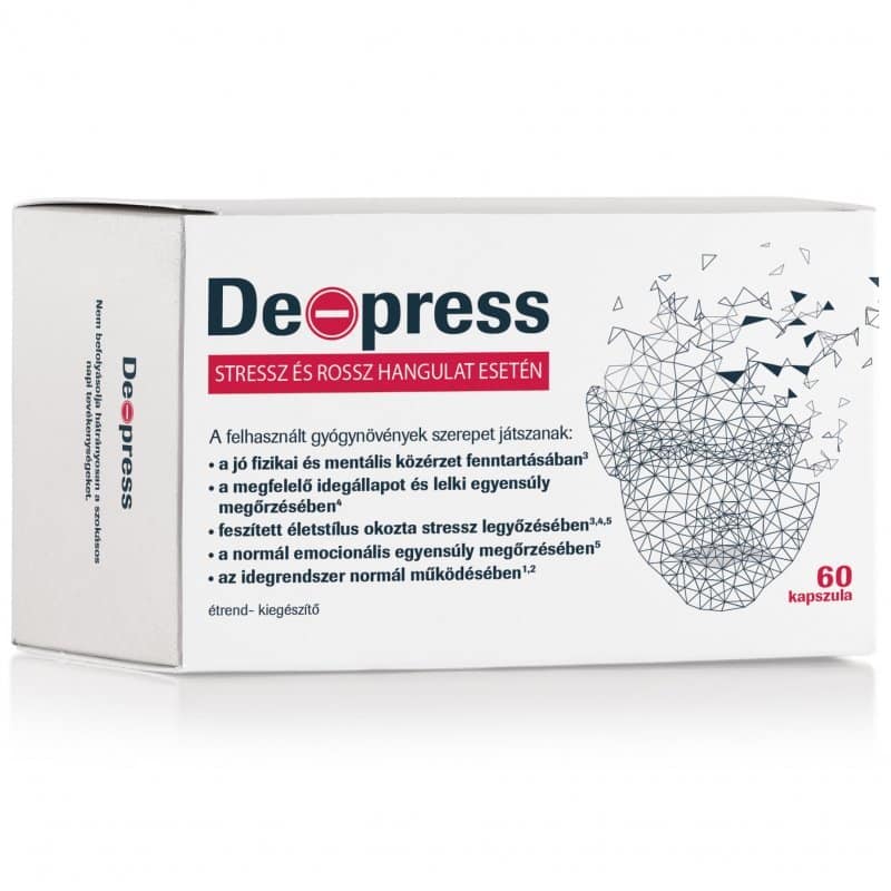 De-press kapszula - A testi és lelki jó közérzetért - 60db 1 De-press kapszula - A testi és lelki jó közérzetért - 60db