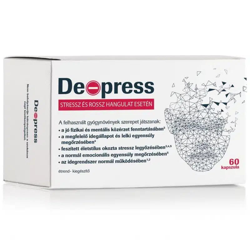 De-press kapszula - A testi és lelki jó közérzetért - 60db 1 De-press kapszula - A testi és lelki jó közérzetért - 60db
