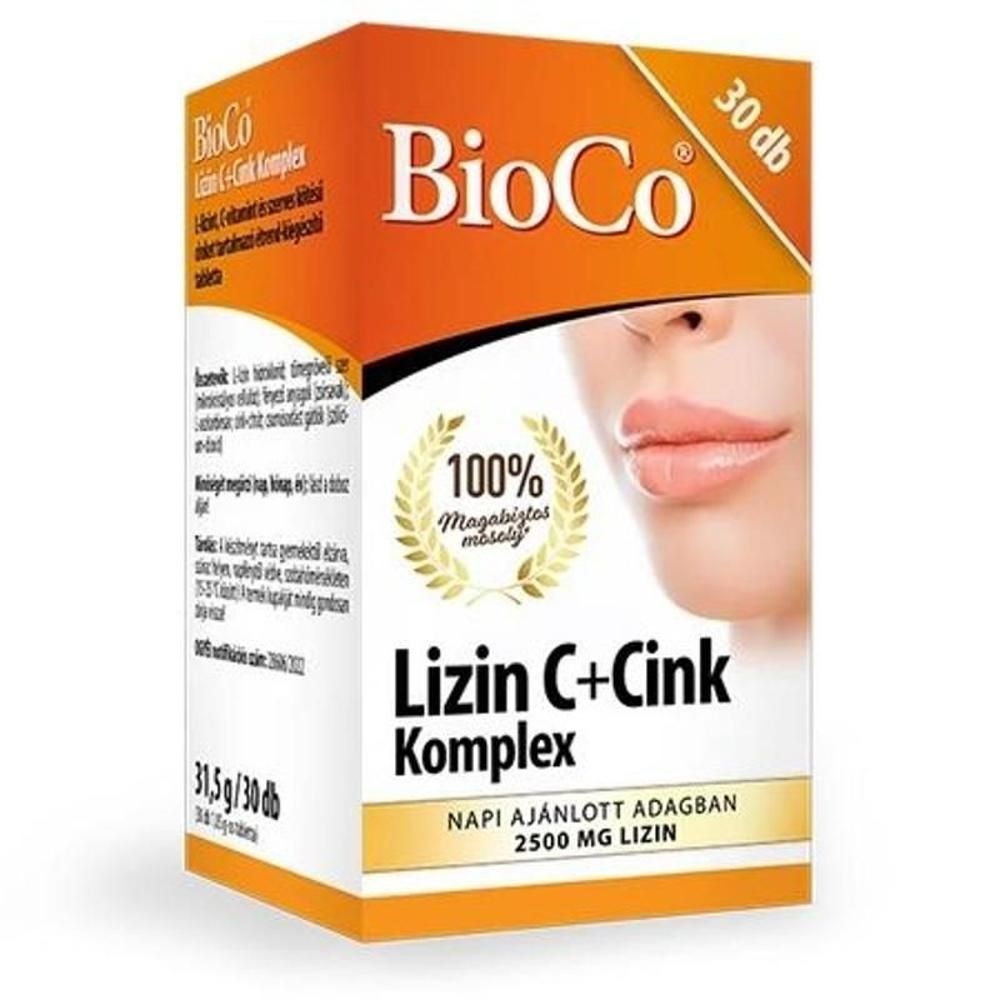 BioCo Lizin C+Cink Komplex tabletta - 30db 1 BioCo Lizin C+Cink Komplex tabletta - 30db