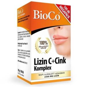 BioCo Lizin C+Cink Komplex tabletta MEGAPACK - 100db