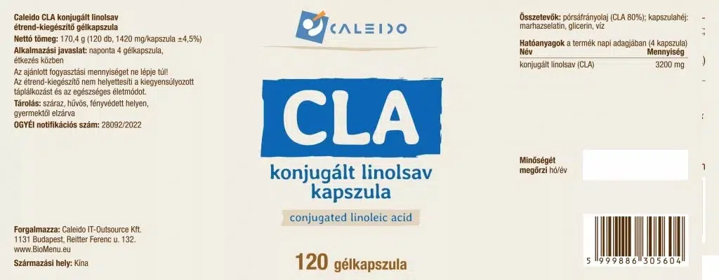 Caleido CLA gélkapszula - 120db 2 Caleido CLA gélkapszula - 120db - Image 2