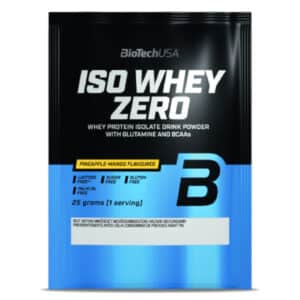 BioTech USA 100% IsoWhey ZERO Lactose Free ananász-mangó - 10x25g