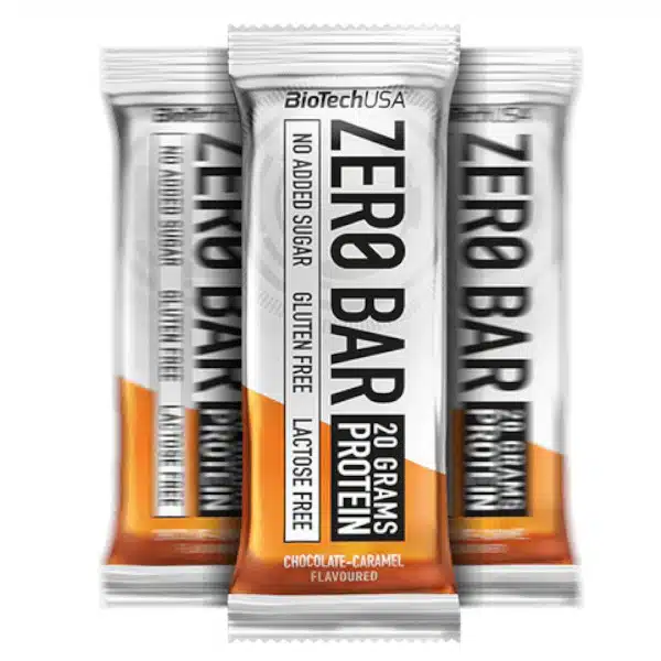 BioTech USA Zero Bar protein szelet csokoládé - karamell - 50g 1 BioTech USA Zero Bar protein szelet csokoládé - karamell - 50g