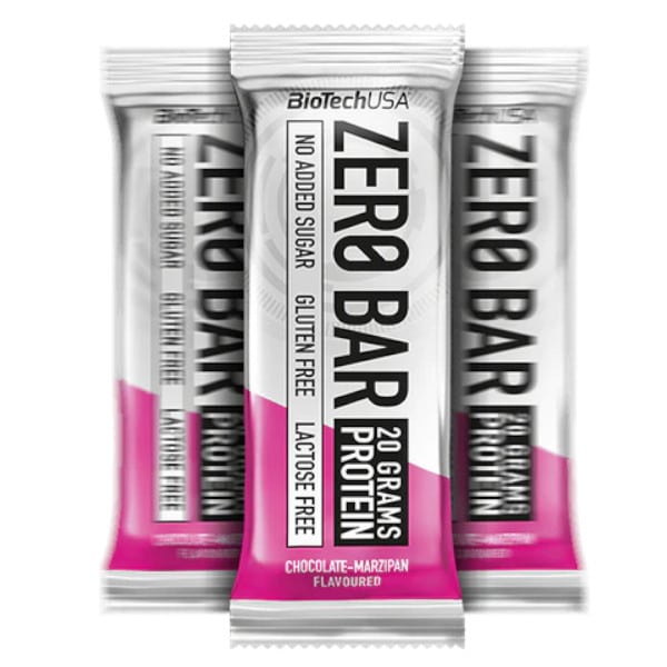 BioTech USA Zero Bar protein szelet csokoládé - marcipán - 50g 1 BioTech USA Zero Bar protein szelet csokoládé - marcipán - 50g