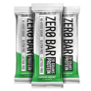BioTech USA Zero Bar protein szelet csokoládé - mogyoró - 50g