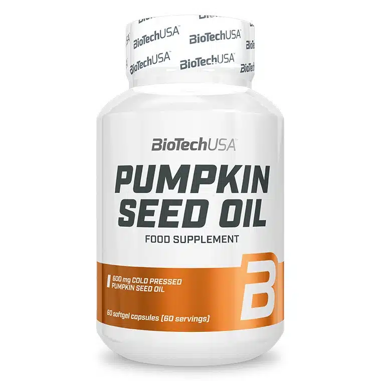 BioTech USA Pumpkin Seed Oil - Tökmagolaj lágyzselatin kapszula - 60db 1 BioTech USA Pumpkin Seed Oil - Tökmagolaj lágyzselatin kapszula - 60db