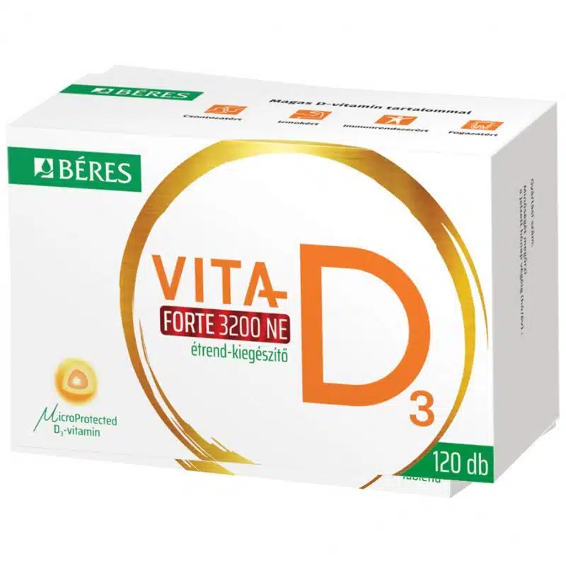 Béres Vita-D3 Forte 3200NE tabletta - 120db 1 Béres Vita-D3 Forte 3200NE tabletta - 120db