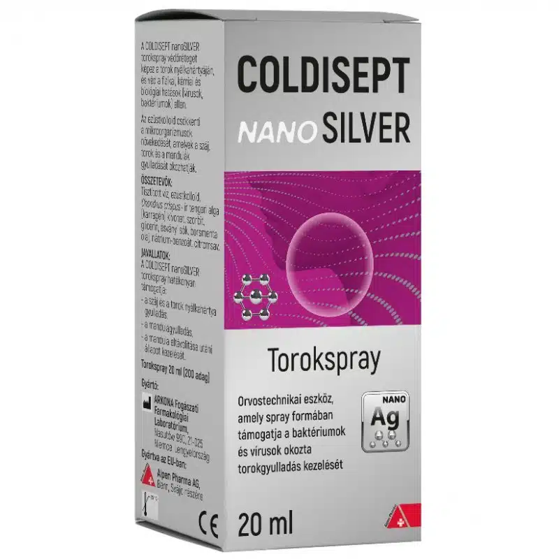 Coldisept NanoSilver torokspray - 20ml 1 Coldisept NanoSilver torokspray - 20ml
