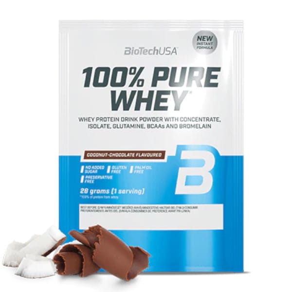 BioTech USA 100% Pure Whey kókusz-csokoládé - 28g 1 BioTech USA 100% Pure Whey kókusz-csokoládé - 28g