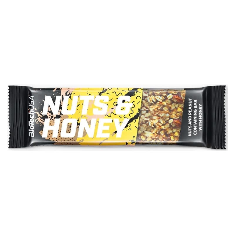 BioTech USA Nuts and Honey szelet - 35g 1 BioTech USA Nuts and Honey szelet - 35g