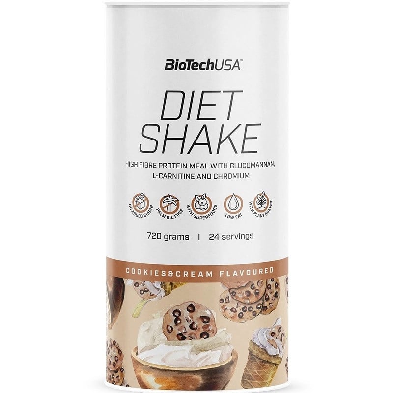 BioTech USA Diet Shake cookies & cream - 720g 1 BioTech USA Diet Shake cookies & cream - 720g
