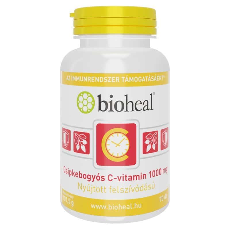 Bioheal C-vitamin 1000mg Csipkebogyós RETARD tabletta - 70db 1 Bioheal C-vitamin 1000mg Csipkebogyós nyújtott felszívódással tabletta - 70db