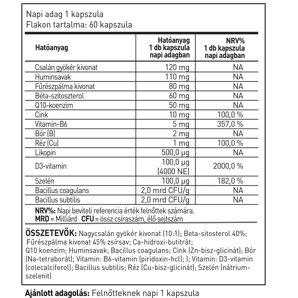Prostacell élőflórás étrend-kiegészítő kapszula - 60db 2 Prostacell élőflórás étrend-kiegészítő kapszula - 60db - Image 2