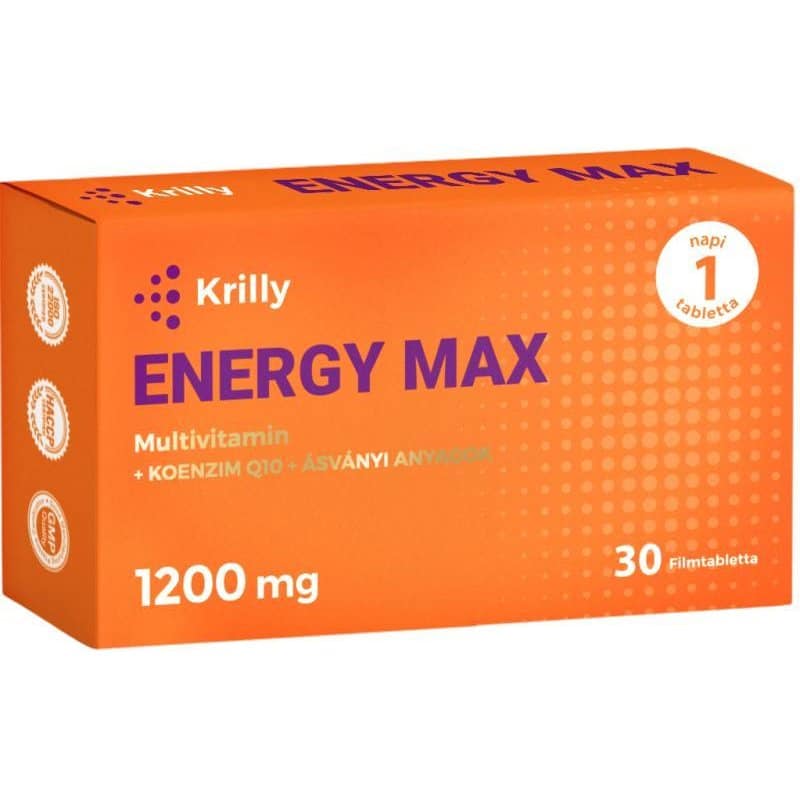 Krilly Energy Max Multivitamin filmtabletta - 30db 1 Krilly Energy Max Multivitamin filmtabletta - 30db