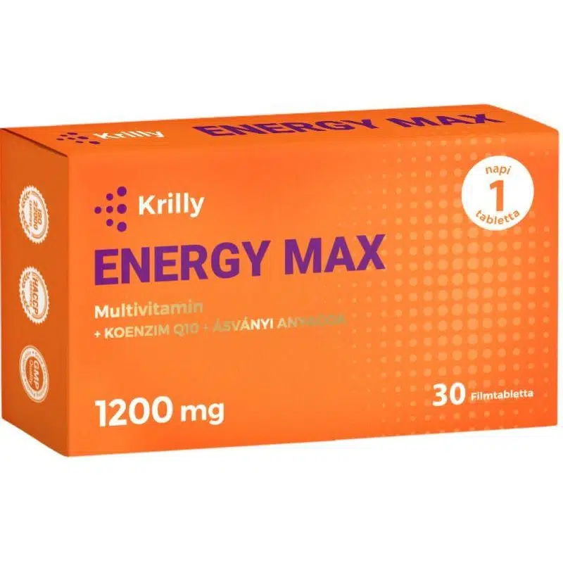 Krilly Energy Max Multivitamin filmtabletta - 30db 1 Krilly Energy Max Multivitamin filmtabletta - 30db