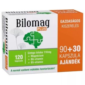Bilomag Plus Ginkgo biloba kapszula - 90+30db