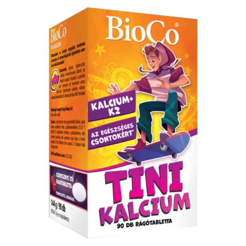 BioCo TINI-KALCIUM rágótabletta - 90db 1 BioCo TINI-KALCIUM rágótabletta - 90db