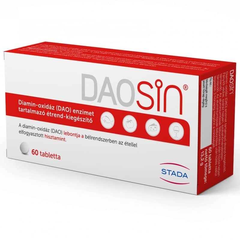 Daosin tabletta - Hisztaminérzékenyeknek - 60db 1 Daosin tabletta - Hisztaminérzékenyeknek - 60db