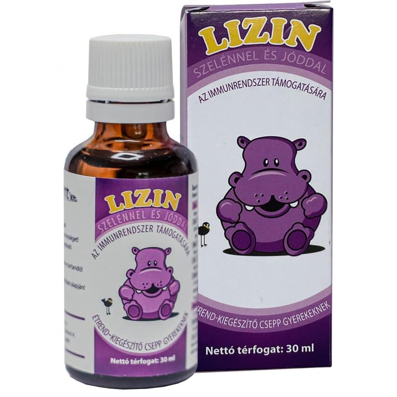 Dr. Aliment Lizin szelénnel és jóddal csepp gyerekeknek - 30ml 1 Dr. Aliment Lizin szelénnel és jóddal csepp gyerekeknek - 30ml