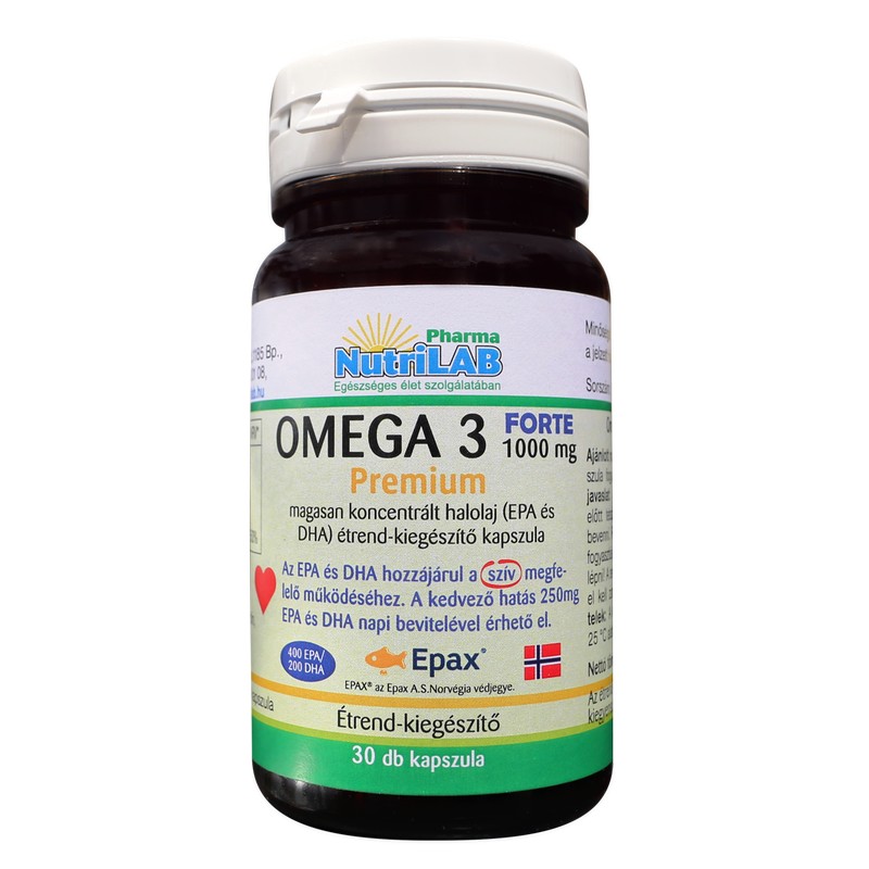 Nutrilab Omega 3 FORTE 1000 kapszula - 30db 1 Nutrilab Omega 3 FORTE 1000 kapszula