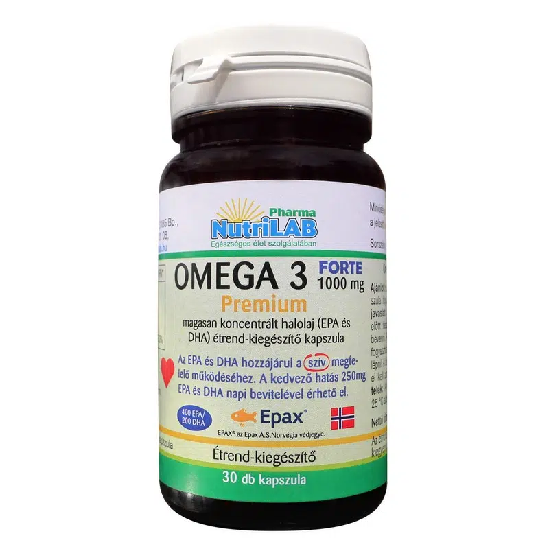 Nutrilab Omega 3 FORTE 1000 kapszula - 30db 1 Nutrilab Omega 3 FORTE 1000 kapszula