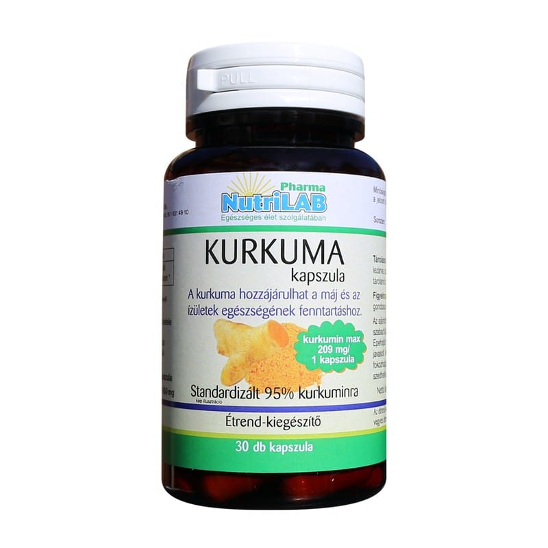 Nutrilab Kurkuma kapszula - 30db 1 Nutrilab Kurkuma kapszula - 30 db