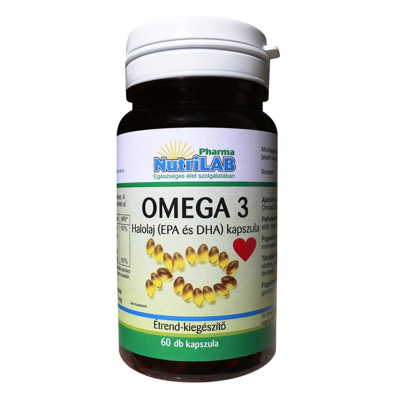 Nutrilab Omega-3 halolaj kapszula - 60 db 1 Nutrilab Omega-3 halolaj kapszula - 60db