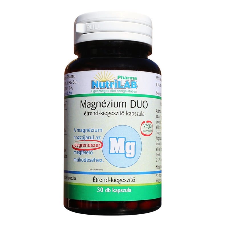 Nutrilab Magnézium DUO kapszula - 30db 1 Nutrilab Magnézium Duo kapszula - 30db