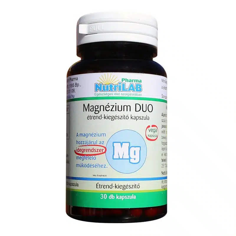 Nutrilab Magnézium DUO kapszula - 30db 1 Nutrilab Magnézium Duo kapszula - 30db
