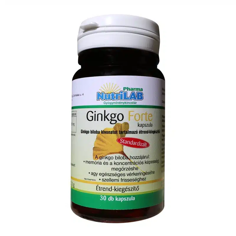 Nutrilab Ginkgo Forte kapszula - 30db 1 Nutrilab Gingko Forte kapszula - 30db