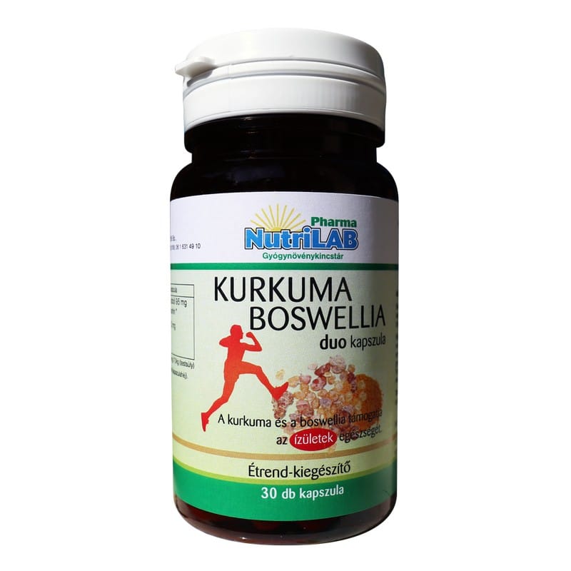 Nutrilab Kurkuma Boswellia duo kapszula - 30db 1 Nutrilab Kurkuma Boswellia duo kapszula - 30db