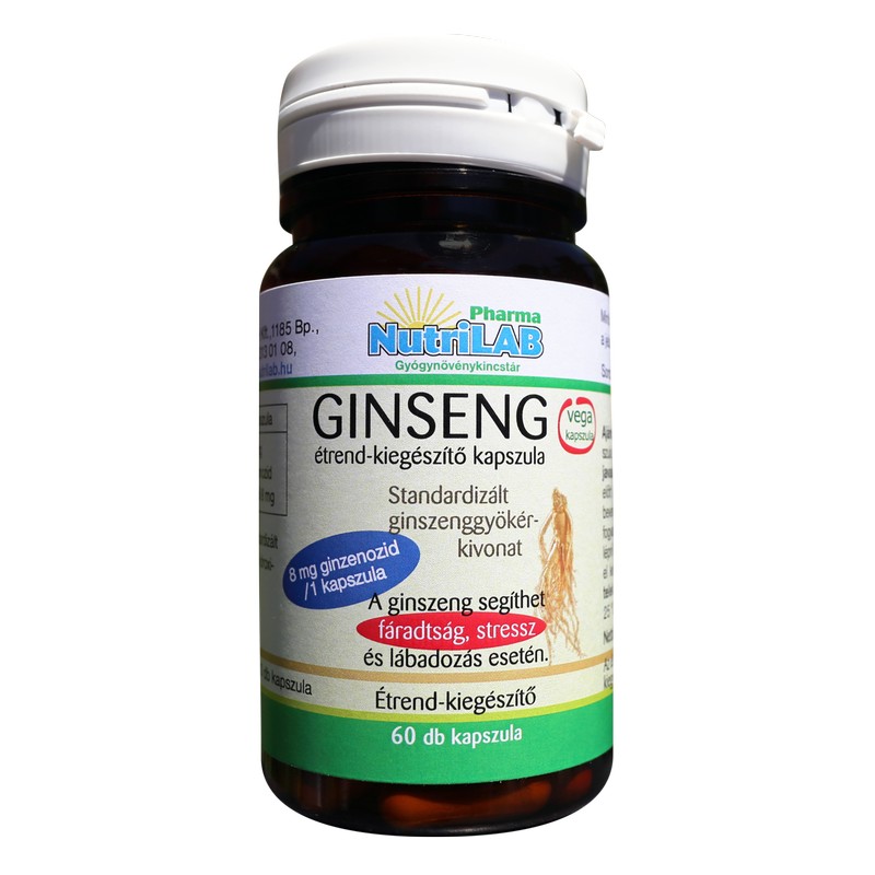 Nutrilab Ginseng kapszula - 60db 1 Nutrilab Ginseng kapszula - 60db